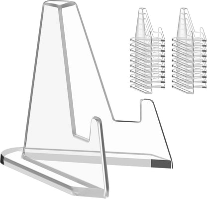 Card Display Stand, 20 Pack Small Easel Stand (2.2 Inch Tall)