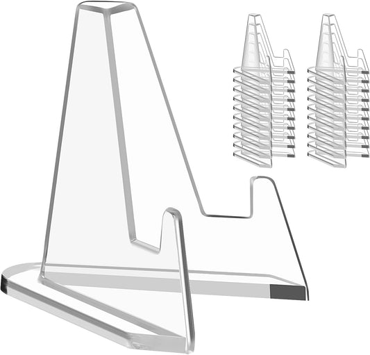 Card Display Stand, 20 Pack Small Easel Stand (2.2 Inch Tall)
