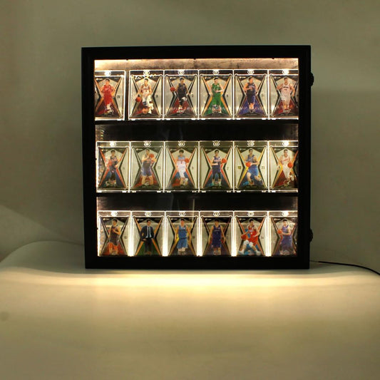 Card display case with UV Protection ,lighted Strip (Cards Not Included)