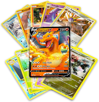 50+ Official  Cards Collection with 5 Foils in Any Combination and at Least 1 Rarity, GX, EX, FA, Tag Team, or Secret Rare