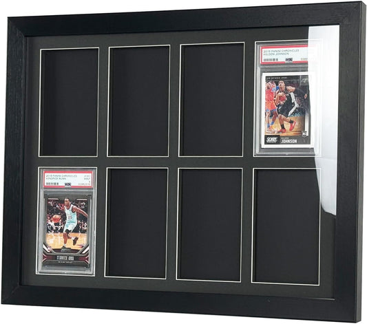 Graded Card Display Frame Compatible with PSA, CGC, and TAG Slabs–Wall-Mount Trading Card Display Case for Sports Cards, Pokémon, and MTG