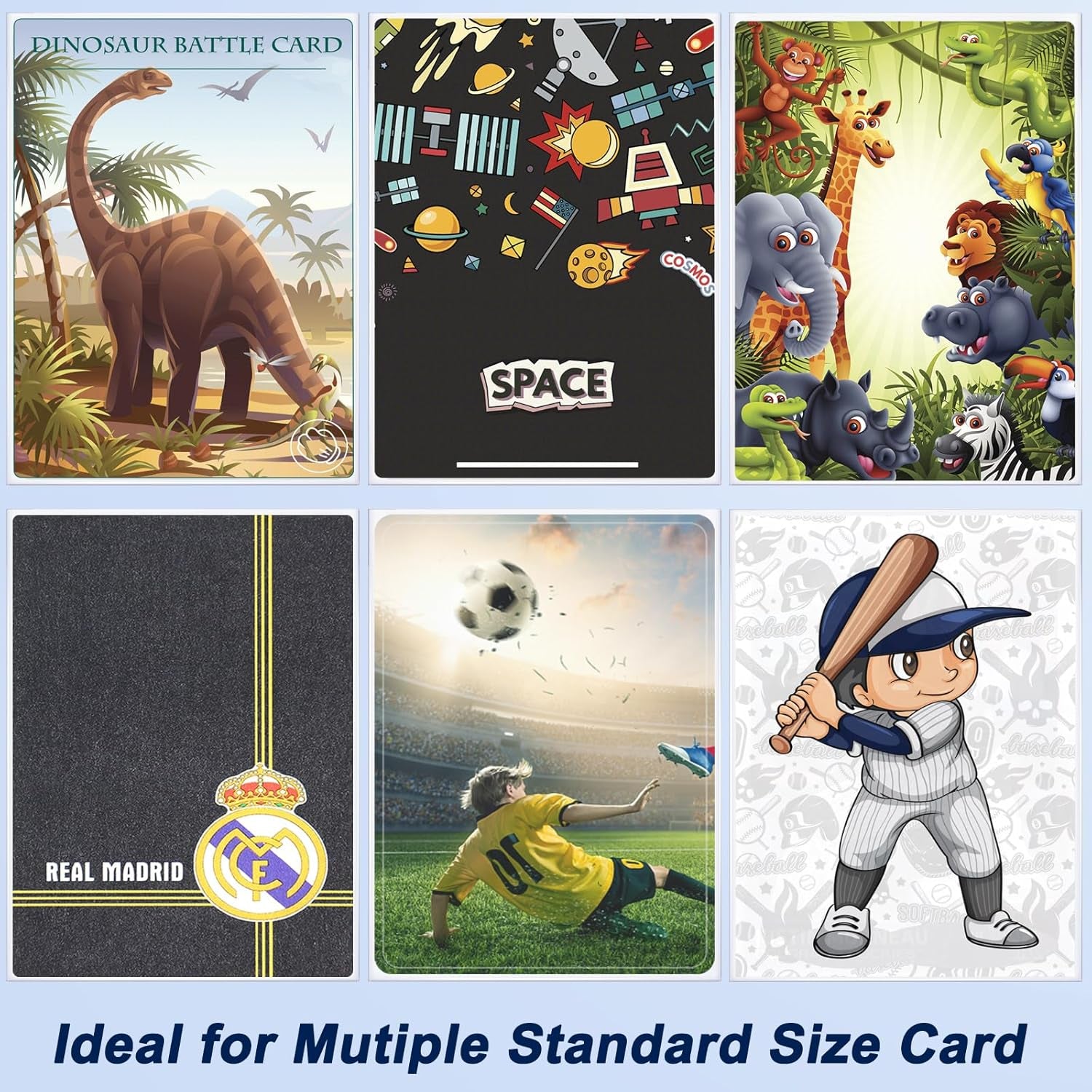 500 Counts Card Sleeves for Trading Cards, Soft Penny Card Sleeves Clear Plastic Card Protectors Fit for Baseball Card, Sports Cards, MTG Game Card Standard Cards