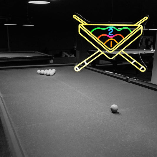 Billiards Ball Decoration Neon Signs Sports Light LED for Gym Bar Club Snooke...